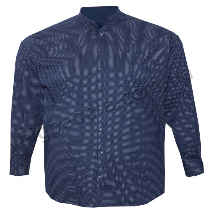 Темно-синя чоловіча сорочка великих розмірів BIRINDELLI (ru00578443)