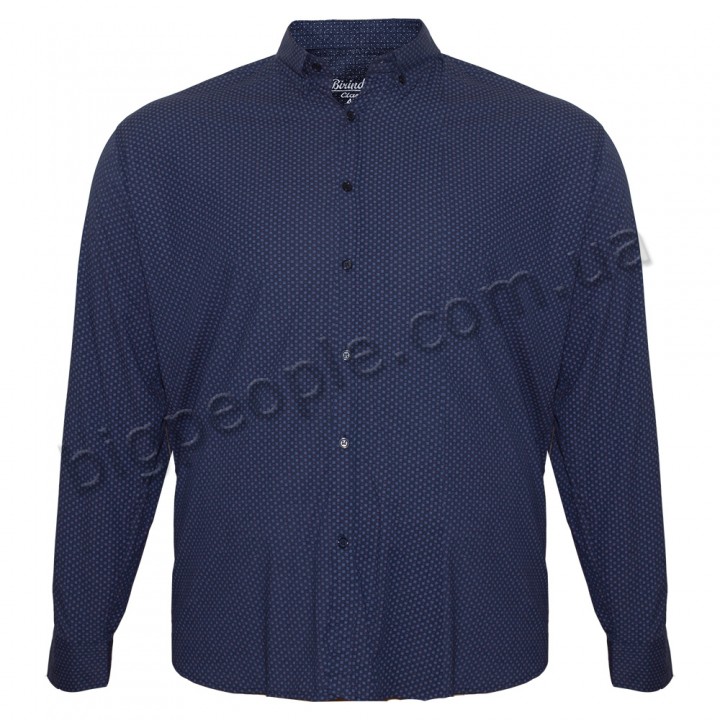 Темно-синяя стрейчевая мужская рубашка больших размеров BIRINDELLI (ru00766901) Темно-синяя стрейчевая мужская рубашка больших размеров BIRINDELLI (ru00766901)