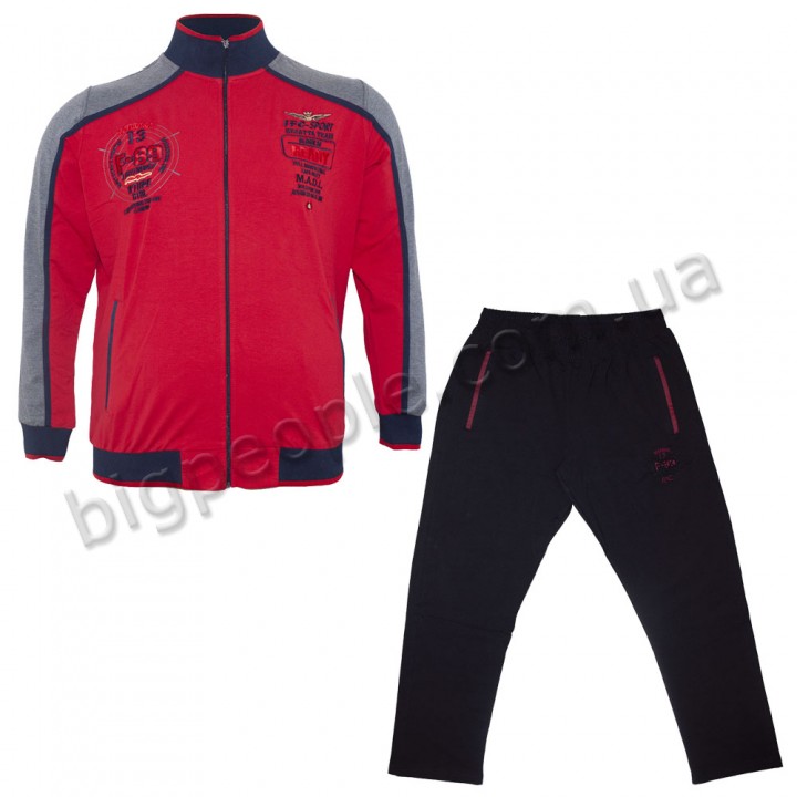 Червоний спортивний костюм для великих людей IFC (sk00121993)