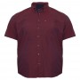 Бордовая хлопковая мужская рубашка больших размеров BIRINDELLI (ru05236072)
