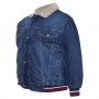 Чоловіча джинсова куртка DEKONS для великих людей. Колір темно-синій. (ku00508576)