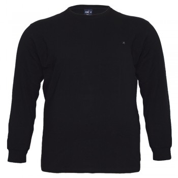 Черная мужская футболка с длинным рукавом ANNEX (fu01435076)