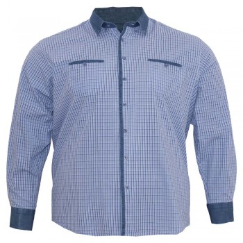Голубая мужская рубашка больших размеров BIRINDELLI (ru00562771)