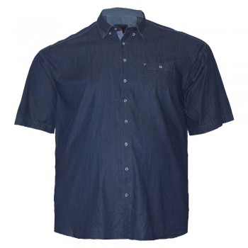 Джинсовая хлопковая мужская рубашка больших размеров BIRINDELLI (ru05161454)