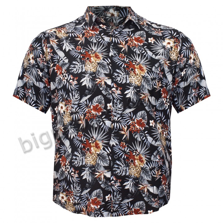 Яркая мужская рубашка гавайка больших размеров BIRINDELLI (ru05133654)