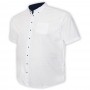 Белая стрейчевая мужская рубашка больших размеров BIRINDELLI (ru05147643)
