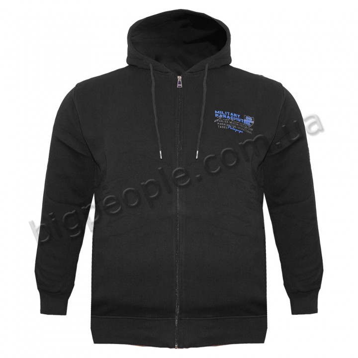 Толстовка великого розміру POLO PEPE (ba00980902) чорного кольору
