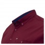 Бордовая стрейчевая мужская рубашка больших размеров BIRINDELLI (ru05182665)
