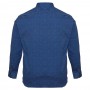 Синяя хлопковая мужская рубашка больших размеров BIRINDELLI (ru00530998)