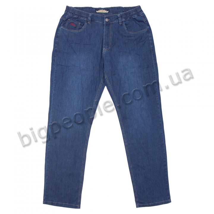 Мужские джинсы OLSER больших размеров. Цвет тёмно-синий. Сезон осень-весна. (dz00300613)