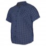 Оригинальная мужская рубашка с синей клеткой ANNEX (ru00374554)