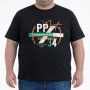 Футболка чоловіча POLO PEPE великого розміру. Колір чорний. Воріт напівкруглий. (fu02039041)