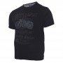 Чоловіча футболка великого розміру ANNEX чорна з вишивкою (fu00777321)