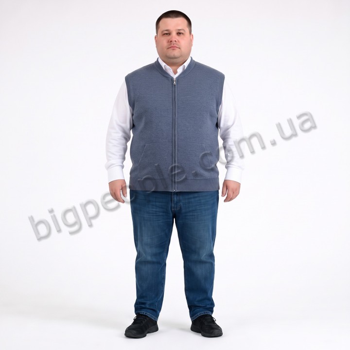 Мужской жилет TURHAN большого размера. Цвет синий. (ba01182779)