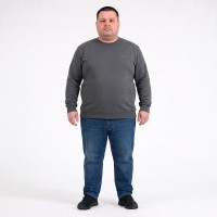 Свитшот средней плотности серого цвета TURHAN (ba01177564)