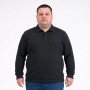 Мужское тёплое трикотажное поло ANNEX чёрного цвета (ba01142669)