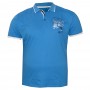 Чоловіча футболка polo великого розміру DIO RISE. Колір блакитний. (fu01311223)