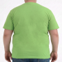 Футболка мужская ARMSTRONG большого размера. Цвет зеленый. Ворот полукруглый. (fu01983442)