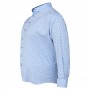 Голубая стрейчевая мужская рубашка больших размеров BIRINDELLI (ru00675743)