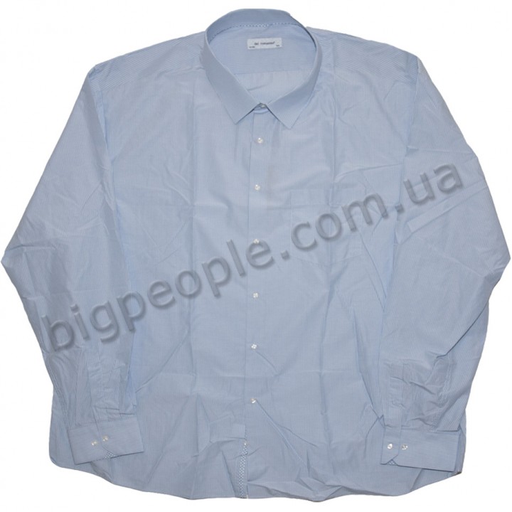 Рубашка светлая из хлопковой ткани для больших людей DEL ROMANINO (ru00390809)