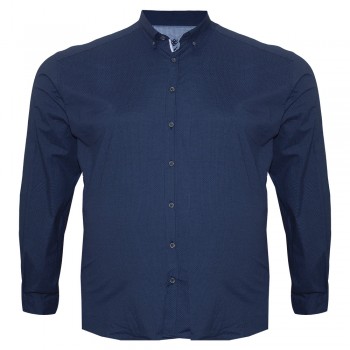 Тёмно-синяя классическая мужская рубашка больших размеров CASTELLI (ru00670542)