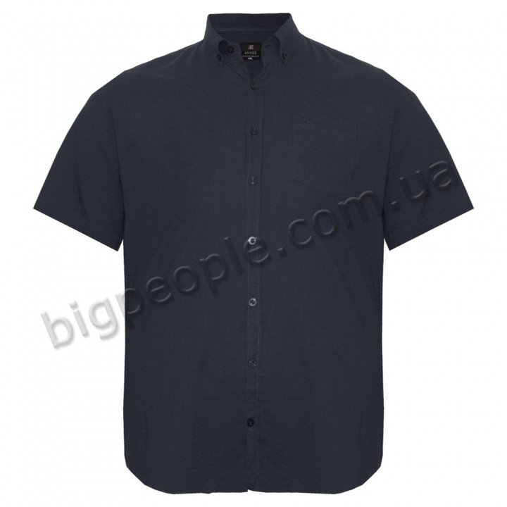 Рубашка мужская чёрная большого размера ANNEX (ru05273653)