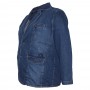 Мужской джинсовый пиджак DEKONS для больших людей. Цвет тёмно-синий. (ku00412994)