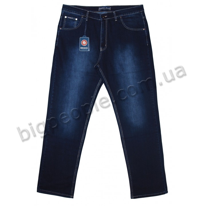 Мужские джинсы ДЕКОНС большого размера. Цвет тёмно-синий. Сезон осень-весна. (dz00180170)