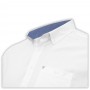 Біла льняна чоловіча сорочка бавовняна великих розмірів BIRINDELLI (ru05145673)