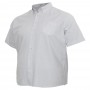 Серая хлопковая мужская рубашка больших размеров BIRINDELLI (ru05171885)