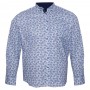Голубая хлопковая мужская рубашка больших размеров BIRINDELLI (ru00533812)