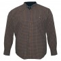Коричнева чоловіча сорочка великих розмірів BIRINDELLI (ru00552641)