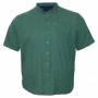 Зелена лляна чоловіча сорочка великих розмірів BIRINDELLI (ru05114007)