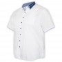 Белая хлопковая мужская рубашка больших размеров BIRINDELLI (ru05125518)