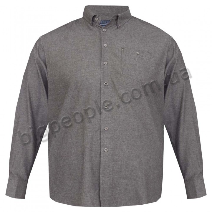 Коричневая мужская рубашка больших размеров BIRINDELLI (ru00686773)