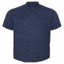 Тёмно-синяя стрейчевая мужская рубашка больших размеров BIRINDELLI (ru05246398)