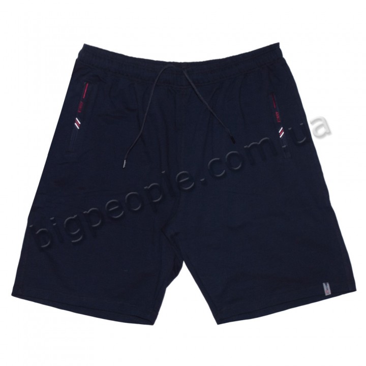Трикотажні чоловічі шорти ANNEX великого розміру. Колір темно-синій. Пояс на резинці. (sh00303214)