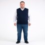 Чоловічий жилет TURHAN великого розміру. Колір темно-синій. (ba01184335)