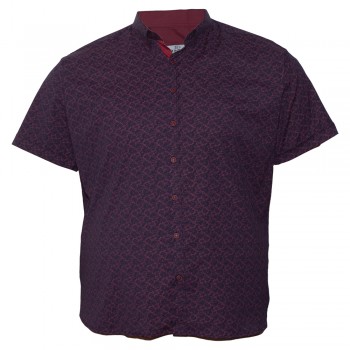 Бордовая стрейчевая мужская рубашка больших размеров BIRINDELLI (ru05120754)