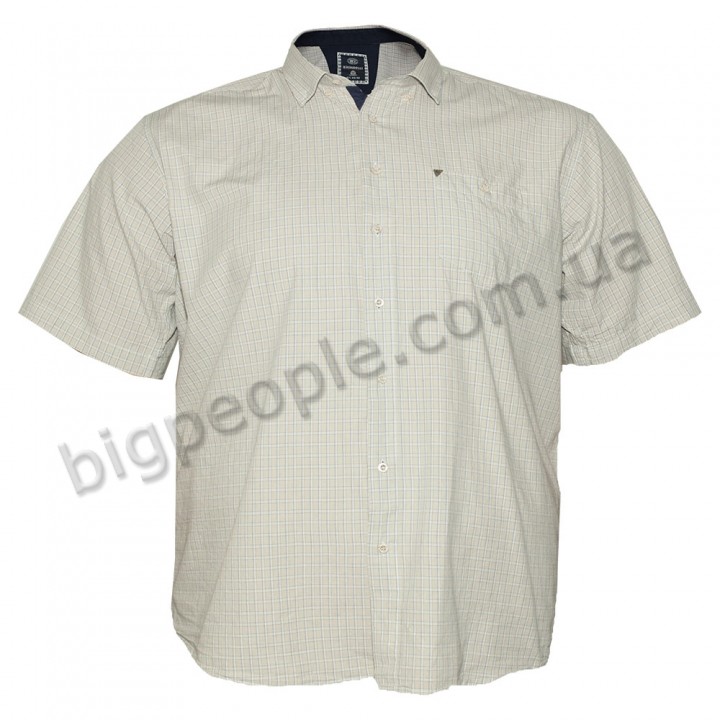 Мужская рубашка BIRINDELLI больших размеров. Цвет бежевый. (ru00417321)
