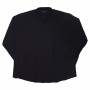 Сорочка чорна з бавовняної тканини для великих людей DEL ROMANINO (ru00400609)