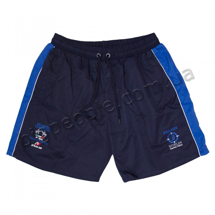 Большие тёмно-синие плавательные шорты для мужчин POLO PEPE (sh00336908)