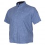 Синя сорочка великого розміру з коротким рукавом BIRINDELLI (ru00416743)