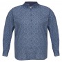 Синяя стрейчевая мужская рубашка больших размеров BIRINDELLI (ru00676419)