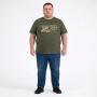 Футболка чоловіча POLO PEPE великого розміру. Колір хакі. Воріт напівкруглий. (fu02035637)