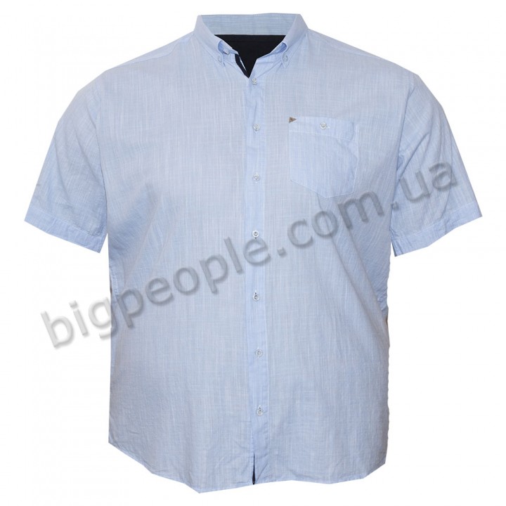 Чоловіча сорочка BIRINDELLI для великих людей. Колір блакитний. (ru05160679)