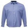 Синяя  хлопковая мужская рубашка больших размеров BIRINDELLI (ru00546224)