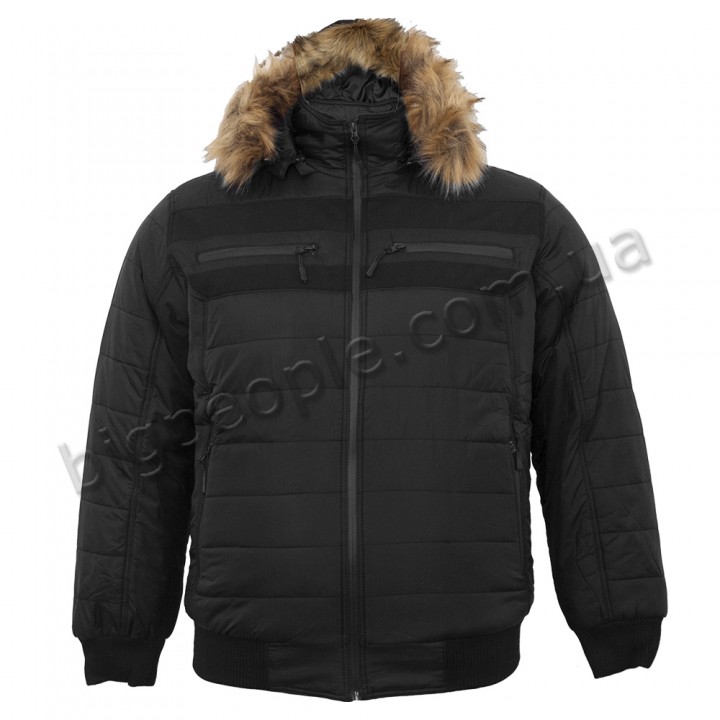 Куртка зимова чоловіча OLSER для великих людей. Колір чорний. (ku00399575)
