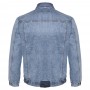 Укороченная мужская джинсовая куртка DEKONS для больших людей. Цвет синий. (ku00431774)
