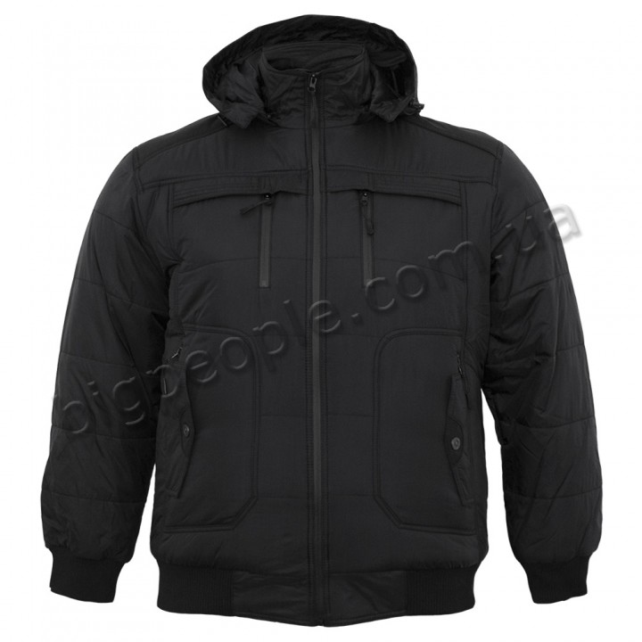 Куртка зимняя мужская DEKONS большого размера. Цвет чёрный. (ku00404258)